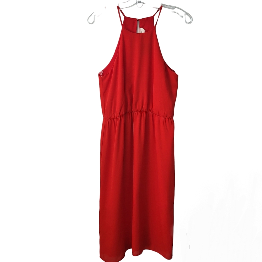 Everly Red Mid Lenght Alyssa Dress Ladies Medium